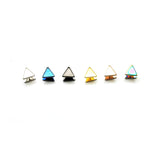 Unisex Double Triangle Stud Earrings -K-pop Fashion-