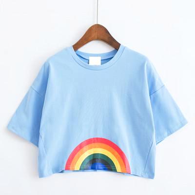 Kawaii Rainbow Crop Top