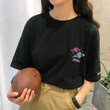 Cotton Planet Printed Embroidered T-Shirt