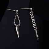 Chain Spike Stud Earrings K Fashion